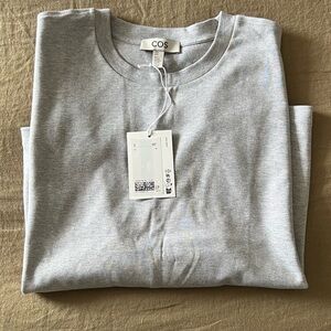 COS Heather Gray Boxy Fit Tee